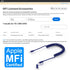 Coiled USB C to USB C and Lightning Cable 2 in 1 - Curly USB C Cable Car Charger Cord Android Auto Apple Carplay Cable [60W Fast Charging & Data S...