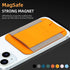 HiWe for MagSafe Wallet, Magnetic Card Wallet Holder for iPhone 15/14/13/12 Series, Leather Wallet, Fit 6 Cards, Slim, RFID Blocking, Orange......