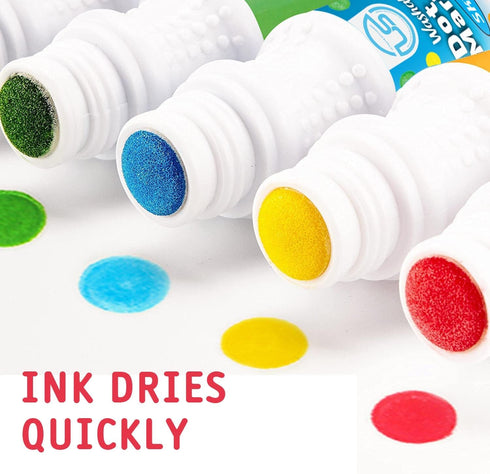 Dot Markers | Bingo Daubers 10 Washable Color Dot Markers For Toddlers, Toddler Activities, Bingo Markers and Activity Book, Toddler Arts And...