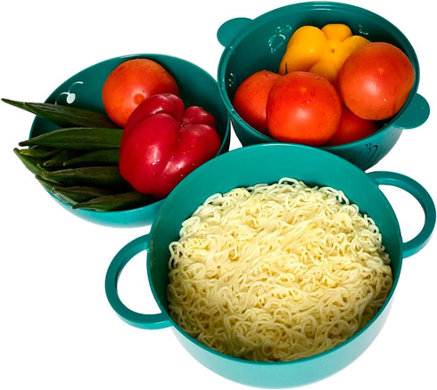 2000ML/68OZ Microwave Ramen Bowl?Noodle Bowl, Steamer for Cooking Food and Vegetables with Handle, Lid, Removable Strainer. Multifunctional bowl f...