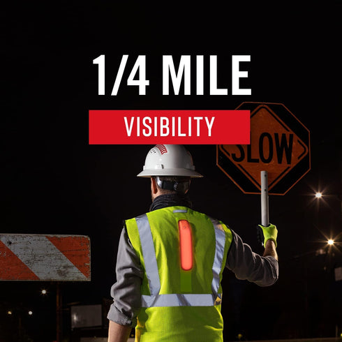 Coast SV300 Rechargeable Lighted High Visibility Safety Vest, Dual Mode, Zip Front, 2 Pockets, 2 Mic Tabs, Meets ANSI/ISEA Standards, 360 Visibili...