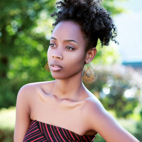 222 Pieces African Wooden Dangle Earring Making Kit, includes 48 Pieces Wooden DIY Earring Pendants 100 Pieces Jump Rings 50 Pieces Earring Hooks ...