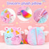 G.C 2 in 1 Plush Unicorn Stuffed Animal & Hoodie Unicorn Gifts for Girls Kids Toys, Rainbow Unicorn Plushies Soft Pillow, Birthday Gift for Toddle...