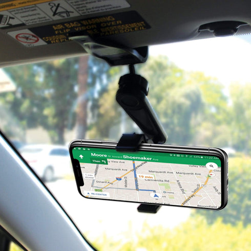 Cellet Sun Visor Phone Mount with 360 Degree Rotation Compatible with iPhone 12 Pro Max 12 Pro 12 11 Pro Max 11 Pro XR XS X Samsung Galaxy S20 Ult...