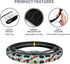 Black Cute Japanese Sushi Steering Wheel Cover Car Accessories Cute for Women Girls Girly Universal 15 Inch Neoprene Auto Interior Decor Anti Slip...