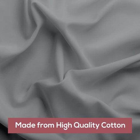 Superity Linen Pillow Cases Queen Size - Envelope Enclosure - 2 Pack - 100% Soft and Comfortable Premium Cotton - Grey...