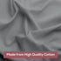 Superity Linen Pillow Cases Queen Size - Envelope Enclosure - 2 Pack - 100% Soft and Comfortable Premium Cotton - Grey...