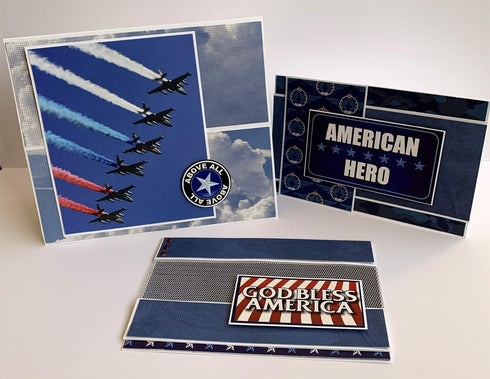 Reminisce Air Force Scrapbook Collection Kit, Multi Color Palette, 12x12 inches...