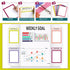 92 Pcs Science Fair Board Supplies 60 Trim Scalloped Bulletin Borders 18 Presentation Subtitles 6 Project Titles 8 Letter Sticker for Classroom Di...
