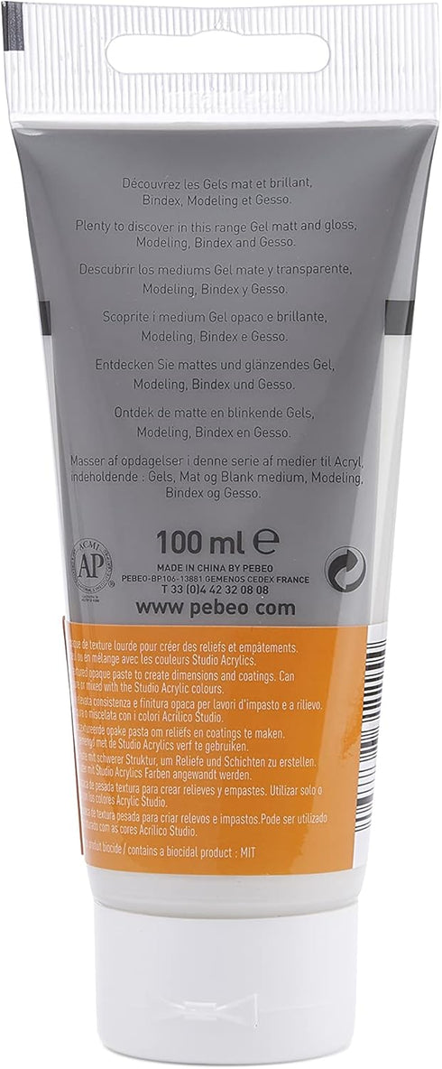 Pebeo Studio Acrylics Auxiliaries 100ml High Density Modelling Paste...