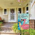 Garden Flags for Outdoor, Summer Tropical Flamingo Drink Juice Welcome Small Yard Flags for Outside, Swimming Pool Decoration for Party Holiday 28...