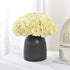 10PCS Silk Hydrangea Heads with Stems Artificial Flowers for Wedding Party Home Decor (Champagne)...