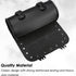 Neween Motorcycle Tool Bag, Motorcycle Fork Bag PU Leather Universal Saddlebag Front Fork Handlebar Sissybar Storage Roll Pouch for Sportster, Sco...