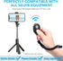 2 Pack Wireless Camera Remote Control - Wireless Remote for iPhone & Android Phones iPad iPod Tablet, Clicker for Photos & Videos - Pink & Purple...