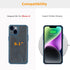 molzar MagBig Series Case for iPhone 14, Built-in Metal Plate for Magnetic Car Mount, Support Wireless Charging, Compatible with iPhone 14, Blue...
