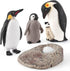 4PCS Penguin Lifecycle Antarctica Penguin Figurines Toy Playset Arctic Penguins Early Educational Toys Cake Decoration Christmas Birthday Party Su...
