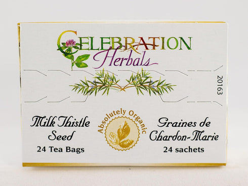 Celebration Herbals Organic Milk Thistle Seed Herbal Tea -- 24 Tea Bags, NET WT.60, 2.11 OZ...