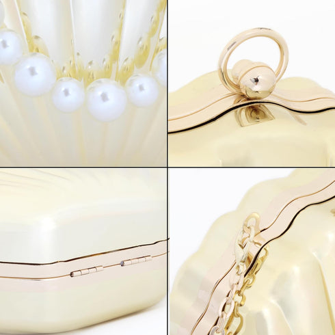 Women Mini Seashell Evening Clutch Top-Handle Bag Cross-body Bag...