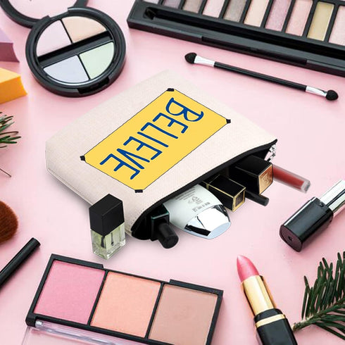 TOBGBE TV Show Gift Believe Makeup Bag Funny Believe Gift for Women TV Show Merchandise Soccer Football Lover Travel Case (Believe bag)...