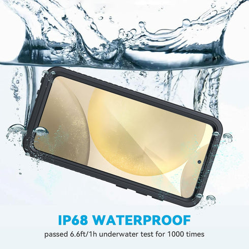 Lanhiem Magnetic for Samsung Galaxy S24+ Plus Case, IP68 Waterproof Dustproof Case with Built-in Screen Protector, Rugged Full Body Protective Cov...