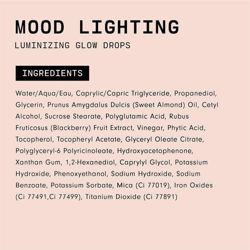 Versed Mood Lighting Luminizing Glow Drops, Sheer Bronzed - Liquid Highlight & Bronzing Drops with Illuminating Light-Reflecting Pigments - Antiox...