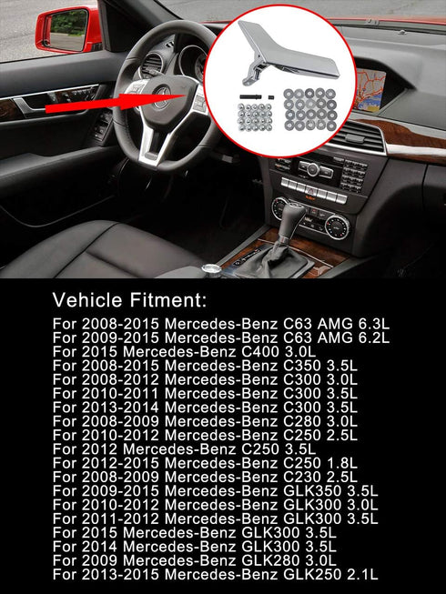 2047201171 2047201763 2047202663 Inner Interior Door Handle Repair Kit for Mercedes W204 X204 C63 2008-2015 C300 2008-2012 GLK300 2010-2015...