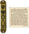Brass Messianic Mezuzah Case with Scroll for Door Menorah Messianic Seal 10 cm / 4 Inch...