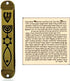 Brass Messianic Mezuzah Case with Scroll for Door Menorah Messianic Seal 10 cm / 4 Inch...
