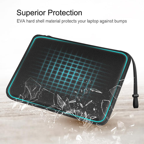 FINPAC Hard Laptop Sleeve Case for 13-inch MacBook Air M3 2024, 14-inch MacBook Pro M3/M2/M1 A2918 A2992 A2779 A2442, 13'' MacBook Air/Pro, Waterp...