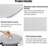 Splatter Screen for Cooking - Stainless Steel Grease Splatter Guard for Frying Pan, No Cooking Oil Mess No Burns, Ultra Fine Mesh Lids Set of 3(10...