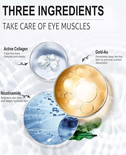 Collagen Under Eye Patches for Dark Circles and Puffiness Gold Color, Collagen Eye Masks Skincare for Puffy Eyes Gold Color...