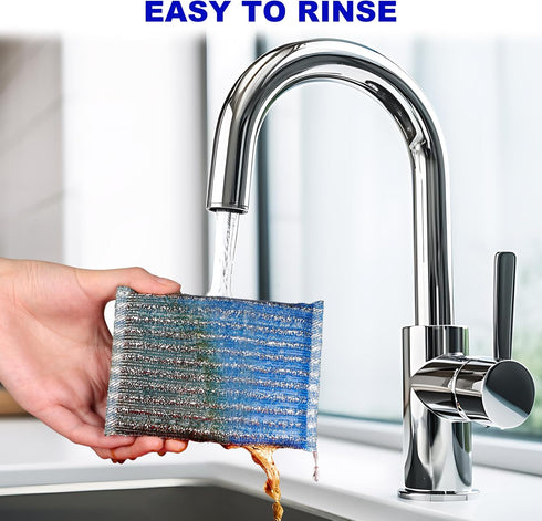 8Pads Sponges Kitchen - Premium Dish Sponge, Dish Cloths for Washing Dishes, Dish Scrubber, Dish Brush, Essential Cleaning Supplies in Kitchen Ute...