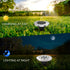 Aogist Solar Ground Lights, 8 LED Garden Lights Patio Disk Lights In-Ground Outdoor Landscape Lighting for Lawn Patio Pathway Yard Deck Walkway (W...