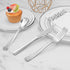 50 Pack 6.9 Inch Silver Plastic Spoons, Heavy Duty Plastic Silverware, Heavyweight Silver Disposable Spoons, Disposable Serving Utensils for Cater...