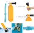 SHOOT Floating Hand Grip Handle Stick Bobber Floaty Handheld Monopod for Hero13 12 11 10 9 8 7 Black Silver White 6 5 4 3+ 3 Hero(2018) with 12pcs...