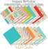 Miss Kate Cuttables Pattern Paper Pack - Happy Birthday - Scrapbook Premium Specialty Paper Single-Sided 12"x12" Collection Includes 16 Sheets...