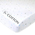 American Baby Company 100% Natural Cotton Fitted Crib Sheet 52" x 28" - Soft, Breathable, Hypoallergenic & Gentle Toddler Bed Sheet, Blue Stars an...