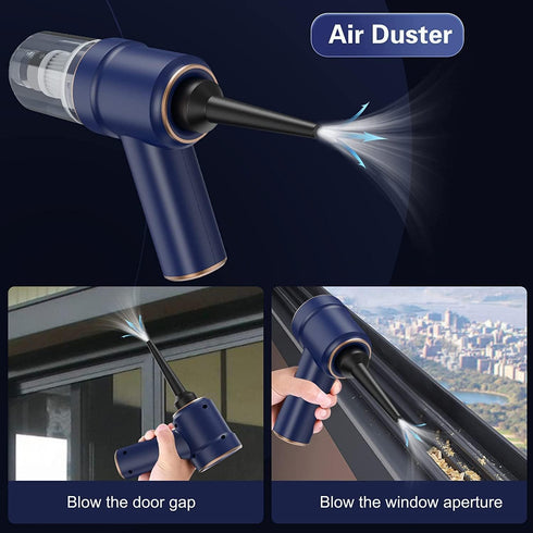 Car Vacuum Cleaner Cordless, Handheld Vacuum Cordless, 9000PA Suction 120W High Power Portable Vacuum Cleaner with Multi-nozzles and LED Light for...