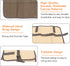 Camping Utensil Bag, Knife Roll Bag for Chefs Canvas Roll Up Culinary Bag Tableware Storage Hanging Bag Multi-purpose Knife Cover for Cooking, Cam...