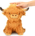 Scottish Highland Cow Stuffed Animal, Realistic Stuffed Cattle Plushie, Plush Toy, 10 Inch/Brown...