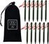 Gold Armour Tent Stakes - 12 Pack Heavy Duty, Lightweight, Camping Stakes Pegs for Outdoor Tent and Tarp, Essential Camping Gear Equipment Accesso...