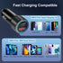 USB C Car Charger 5 Pack, Bangfun 36W Dual Port PD&QC 3.0 Fast Charging 12V Car Charger Adapter Cigarette Lighter USB Charger Plug for iPhone 15 1...