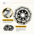 SHDIATOOL 4-1/2 Inch Double Row Diamond Grinding Cup Wheel for Concrete Granite Marble Masonry Brick Fits 7/8 Inch Arbor...