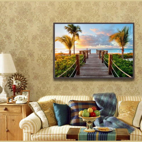 Fipart 5D Diamond Art Painting Kit?Wall Stickers for Living Room Decoration? Bridge(14X18inch/35X45CM)......