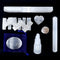 DANCING BEAR Selenite Protection Collection (22 pc Set): 12-15 Sticks (1.5-2”), Palm Stone, Heart, Tower, 8" Stick, 5.5" Massage Wand, and Desert ...
