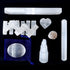 DANCING BEAR Selenite Protection Collection (22 pc Set): 12-15 Sticks (1.5-2”), Palm Stone, Heart, Tower, 8" Stick, 5.5" Massage Wand, and Desert ...