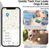 IPX8 Waterproof AirTag Dog Collar Holder, Hidden Air Tag Case for Cat Collar, Anti-Lost Silicone Cover for AirTag GPS Tracker Compatible with Pets...