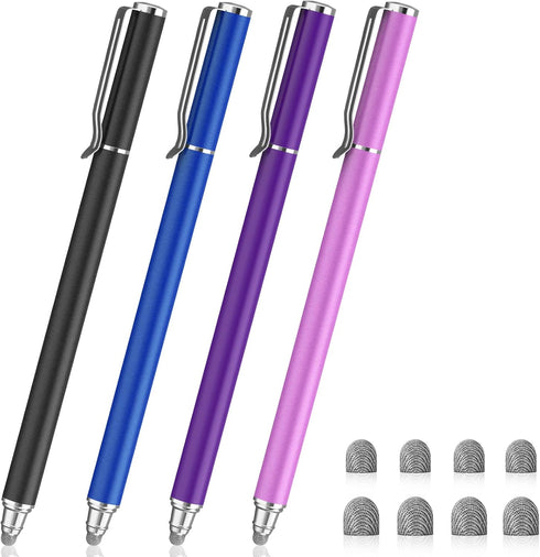 METRO Universal Stylus Pens for Touch Screens - High Sensitivity Capacitive Stylus Fiber Tips 2 in 1 Touch Screen Pen for iPad iPhone and All Othe...