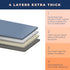 Ironing Board Cover and Pad Extra Thick Heavy Duty Padded 4 Layers, Silver Coated Ironing Board Cover, Non Stick Scorch and Stain Resistant Standa...