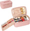 OCHEAL Makeup Bag, Travel Makeup Bag With Multi-Compartments,Large Capacity Pink Cosmetic Bags Organizer For Women Girls,Waterproof Portable Toile...